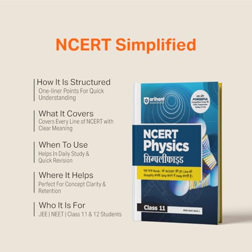 Arihant NCERT Biology Simplified Class 11 | NCERT Reference Book Synced with Rationalised NCERT | NEET Competition Focus, Free Chapterwise Online Tests | For Exam 2026-2027
