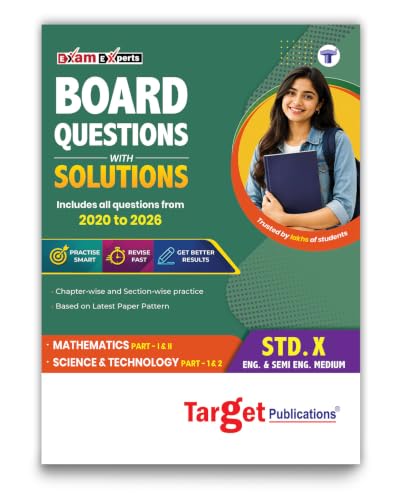 Std 10 Board Chapter Wise Questions with Solutions | SSC Topic Wise Board Questions Maths & Science 1 & 2 - 2019 to 2025 | Based on Std X Maharashtra State Board | English & Semi English Medium