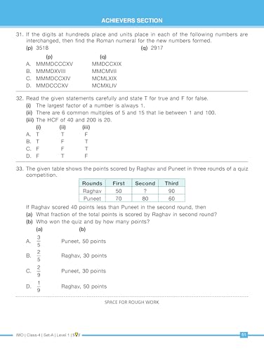 MTG IMO Olympiad 10 Previous Years Papers Class 4 Mathematics (2025-2021 Set A & B) - Model Test Papers with 24 Sample OMR Sheets | PYQ Book For SOF Olympiad 2026-27 Exam