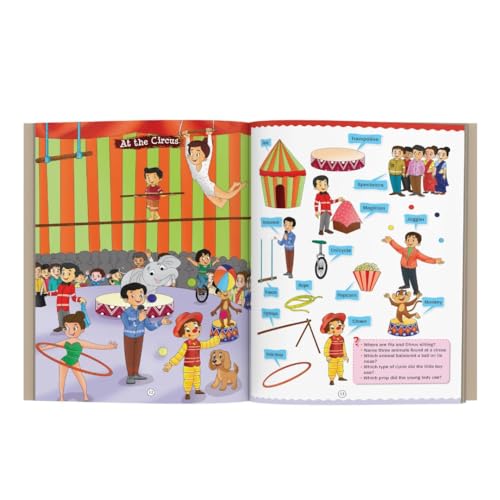 Picture Talk and Conversation Book for Kids (Colourful Pictures) - Age 2-6 Years - Good for Pre-schoolers, Toddlers