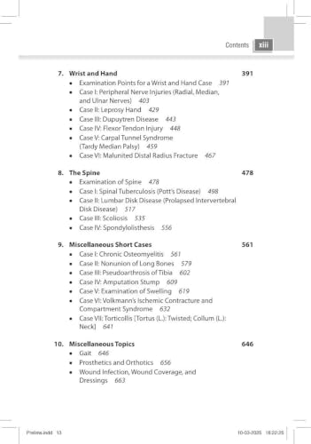 Practical Orthopedic Examination Made Easy, 4/E for MS and DNB Orthopedics Postgraduates | Clinical Case Examination Guide in Viva-Voce ... | Long Cases, Short Cases and OSCE/Spots: 1