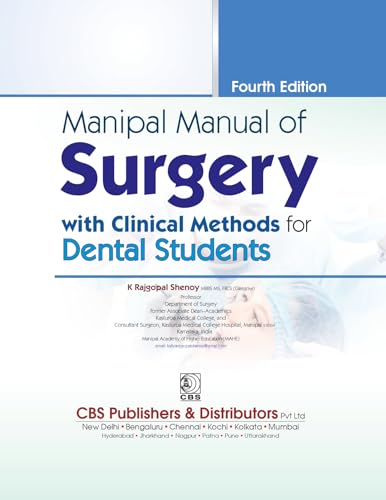 Manipal Manual Of Surgery With Clinical Methods For Dental Students 4Ed (Pb 2022)