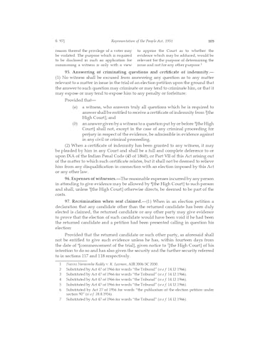 Lawmann's Representation of the People Act, 1950 | Bare Act with Comments