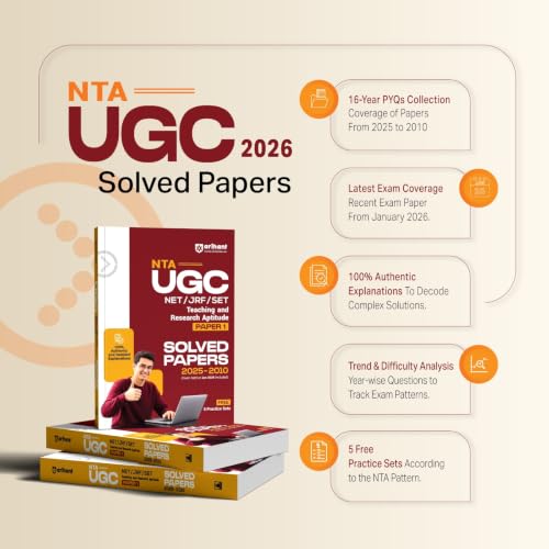 Arihant NTA UGC NET/JRF/SET Paper 1 | Teaching & Research Aptitude (Compulsory)| Complete Theory + Unitwise Practice MCQs | Solved Papers (2010–2025) ... Sets & 100% Explanations | Hindi Medium