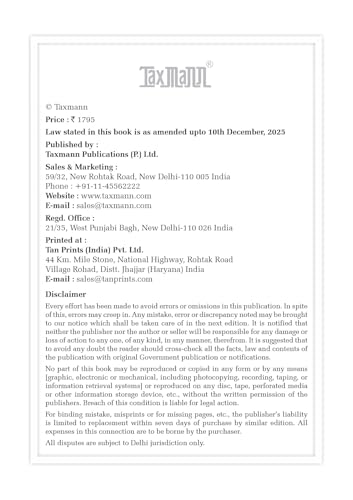 Taxmann's SARFAESI & Debts Recovery Law Manual [2026 Edition] – Practice-Focused Reference Consolidating SARFAESI Act & RDB Act—along with Rules | RBI Directions | Notifications | Case Law
