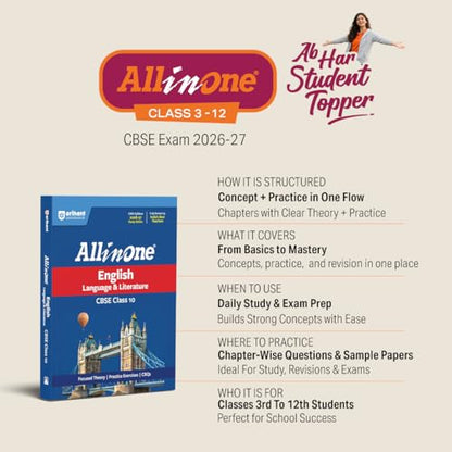 All in One Mathematics Class 8 Exam | Ganita Prakash (Part 1 & 2 ) | CBQs, Sample Papers, in-text & Chapter Exercise and Clear & Concise Theory | English Medium