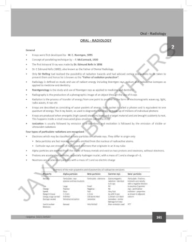Target Educare’s Notes on Dental Subjects (POD)