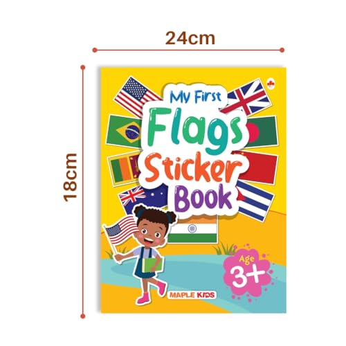 My First Sticker Book - Flags - Activity Book for Kids with 50+ Stickers - Stickers for Children - Age 3+ Years