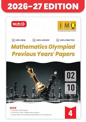 MTG IMO Olympiad 10 Previous Years Papers Class 4 Mathematics (2025-2021 Set A & B) - Model Test Papers with 24 Sample OMR Sheets | PYQ Book For SOF Olympiad 2026-27 Exam