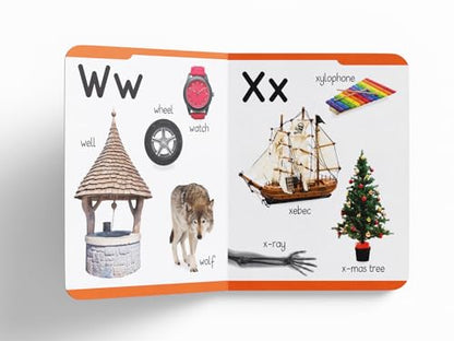 Early Learning Padded Book of Alphabet: Board Book for Kids | Learn ABC with Bright and Colorful Pictures | Durable Padded Board Book for Babies, Toddlers & Preschoolers | Ages 0–5 Years