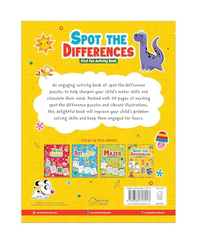 Spot The Difference | First Fun Activity Book For Kids | Boost Focus & Observation Skills | Ages 4–7 | Engaging Puzzle Fun