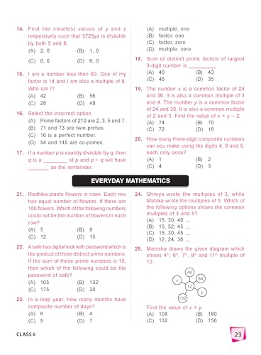 MTG International Mathematics Olympiad (IMO) Workbook Class 6 - Chapter-wise MCQs with Achievers Section - SOF Olympiad Books For 2026-27 Exam