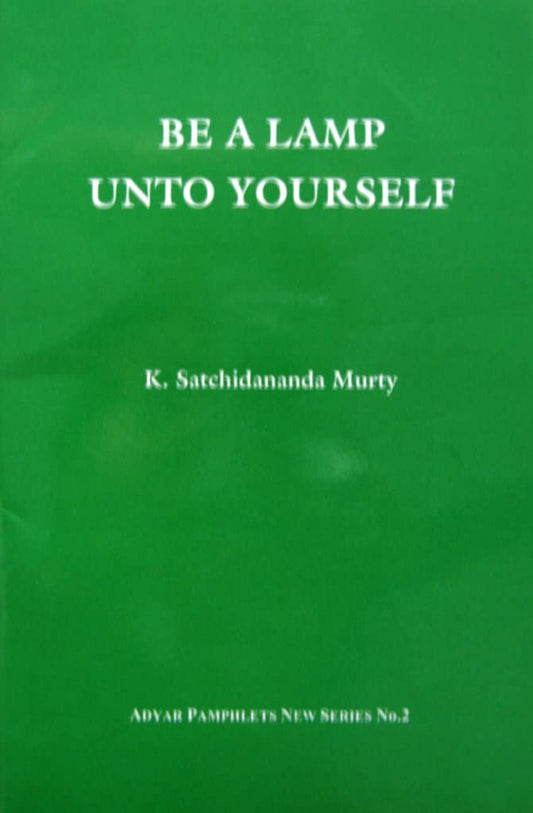 Be a Lamp Unto Yourself book cover