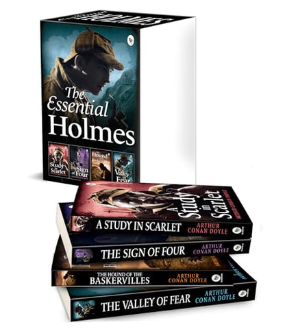 The Essential Holmes Boxed Set (A Study In Scarlet, The Sign Of Four, The Hound Of Baskervilles, And The Valley Of Fear) (Fingerprint Classics)