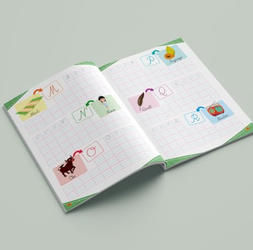 All in One - Writing Practice Fun - Write and Practice Capital Letters, Small Letters, Cursive Writing, Hindi Varnamala and Numbers - Book for Kids 2+ Years Old
