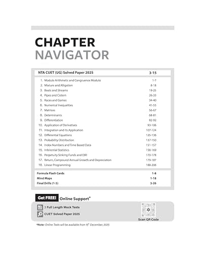 Arihant CUET UG 2026 Applied Mathematics Chapterwise Notes & Question Bank | Based on NTA Test Pattern | 1000+ NCERT-Based MCQs, Mind Maps, Formula ... 2025 Solved Paper & Online Digital Support
