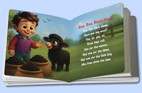 Nursery Rhymes Book - Board Book for Kids | Premium Quality Classic Rhymes Book for Kids | Early Learning Activity Book | Ages: 2 - 6 Years | Two Brothers Publications