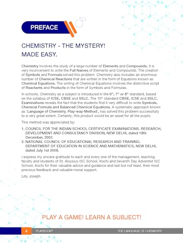 The Language of Chemistry - Playbook | Playway Method | Class 7-10 | ICSE, CBSE & SSLC | Activities, Exercises & Token Sheets