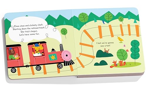 Counting Train Track – Choo Choo and Clickety Clack: A Fun Rhyming Board Book to Learn Numbers 1–10 with Trains, Tracks & Counting Fun | Bright ... for Toddlers & Preschoolers | Ages 2–5 Years