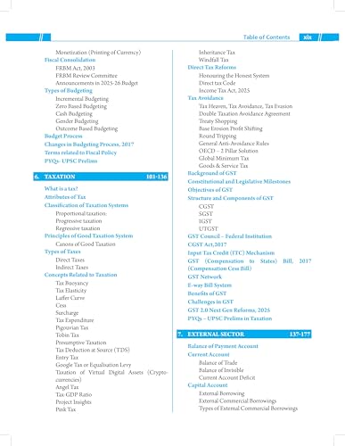 Indian Economy Book 2026 - 2027 for UPSC Civil Services Exam & State PSC Competitive Exams (Prelims + Mains) JAIIB/CAIIB | PYQ Previous Year Question | Taxation, Public Finance, Budget/Economic Survey