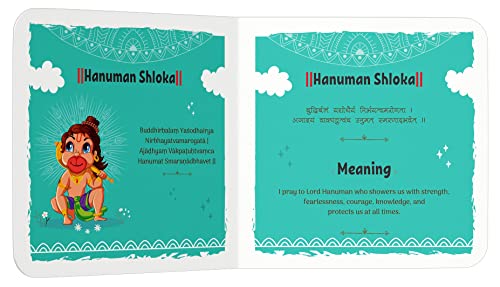 Shlokas And Mantras For Kids | Age 2–6 Years | Sanskrit Shloka - Bilingual (English & Hindi) | Devotional & Spiritual | Illustrated Board Book | Indian Culture | Children Moral Values | Latest Edition