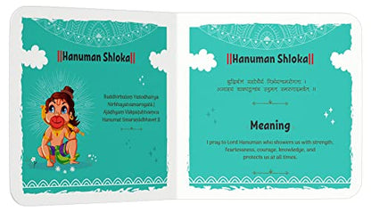 Shlokas And Mantras For Kids | Age 2–6 Years | Sanskrit Shloka - Bilingual (English & Hindi) | Devotional & Spiritual | Illustrated Board Book | Indian Culture | Children Moral Values | Latest Edition
