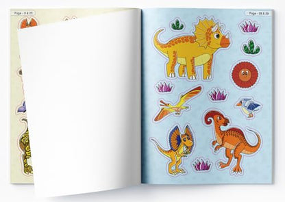 Jurassic Journey - Dinosaur Sticker Activity Book For Kids