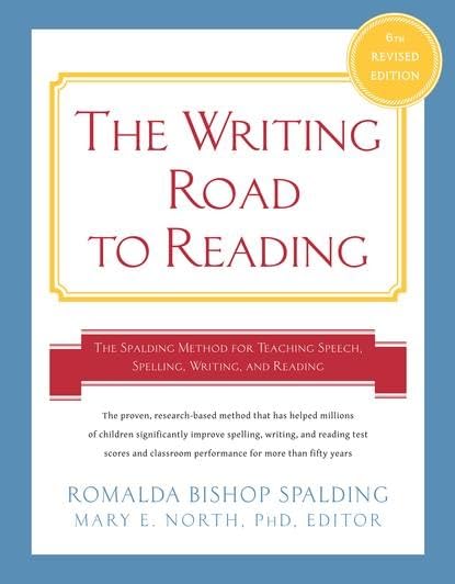 The Writing Road to Reading (6th Revised Edition) book cover