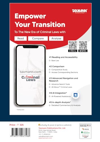Taxmann's Bharatiya Nyaya Sanhita 2023 [Bare Act] – Affordable Edition | Presenting the Complete Statutory Text Supported by Comparative Tables | Punishment Guides | Legislative Background Materials