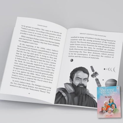 Story Book for Kids - Greatest Scientists and Inventors (Illustrated) - Biographies for Children - Albert Einstein, Galileo Galilei, Graham Bell, ... Raman, James Watt, Stephen Hawking - Age 6+