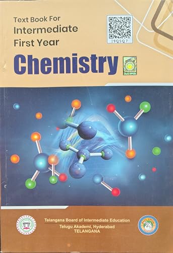 Intermediate First Year Chemistry Textbook Telugu Akademi, Telangana Board of Intermediate Education English Medium | New Edition 2026