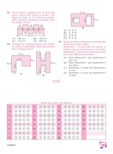 MTG International Mathematics Olympiad (IMO) Workbook Class 6 - Chapter-wise MCQs with Achievers Section - SOF Olympiad Books For 2026-27 Exam