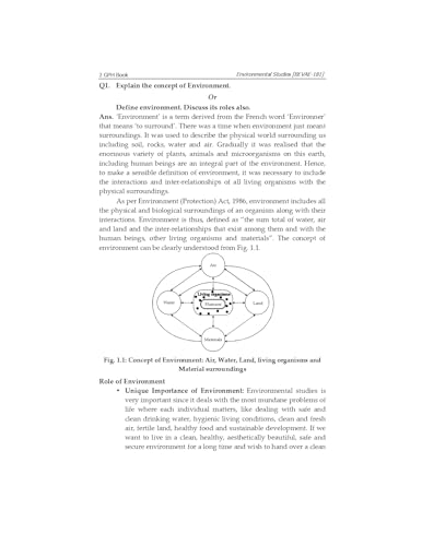 Gullybaba IGNOU BAEGH 1st Sem BEVAE-181 Environmental Studies in English - Latest Edition IGNOU Help Book with Solved Previous Year's Question Papers and Important Exam Notes