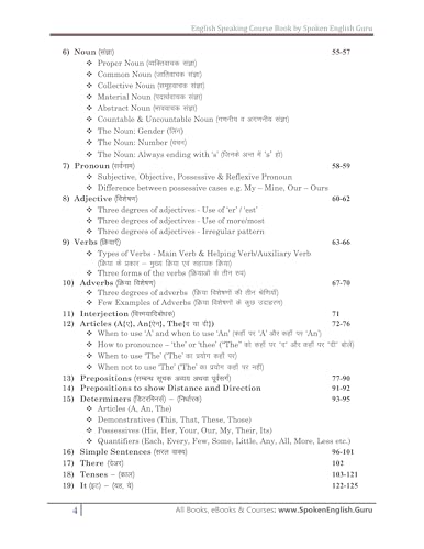 Spoken English Guru English Speaking Course Book and Daily Use English Sentences Book