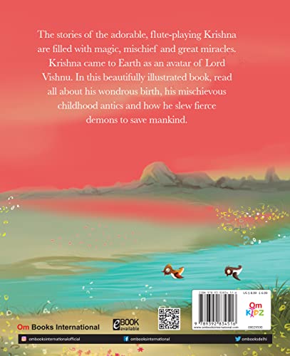 Krishna: Indian Mythology Illustrated Storybook for Children | Adventures Stories of Lord Little Krishna | My First Storybook of the Blue God | Tales from Hindu Mythology | Wisdom, Miracle and Wonder | Prince of Vrindavan