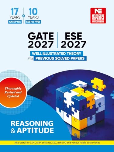 GATE & ESE Prelims 2027 Reasoning & Aptitude: Theory + Solved Papers