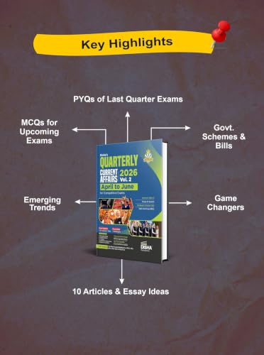 Disha Quarterly Current Affairs 2026 Vol. 2 (April to June) for Competitive Exams 10th 4 color Edition | Must for UPSC & State PSC Civil Services, SSC, NDA, CDS, Bank PO/ Clerk, RRB