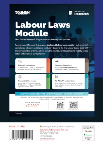 Taxmann's New Labour Codes with Labour Rules – Single-volume Desk Companion Bringing All Four Codes | Rules | Orders | EPF, Deposit-Linked Insurance & Pension Schemes—with Two-Way Concordance Tables