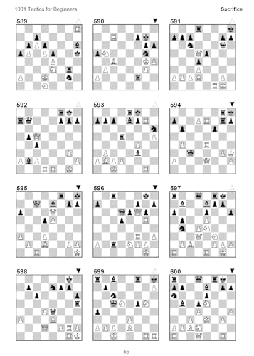 1001 Tactics for Beginners - Complete Tactical Training for Improving Chess Players | A4 Size Chess Puzzle Book
