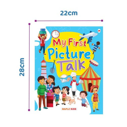 Picture Talk and Conversation Book for Kids (Colourful Pictures) - Age 2-6 Years - Good for Pre-schoolers, Toddlers