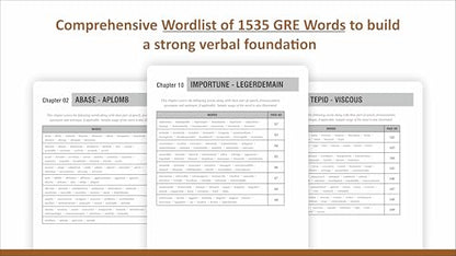 GRE Master Wordlist: 1535 Words for Verbal Mastery | 1535 Essential Vocabulary Words with Synonyms, Antonyms, Usage & Practice Exercises for the Shorter GRE 2026
