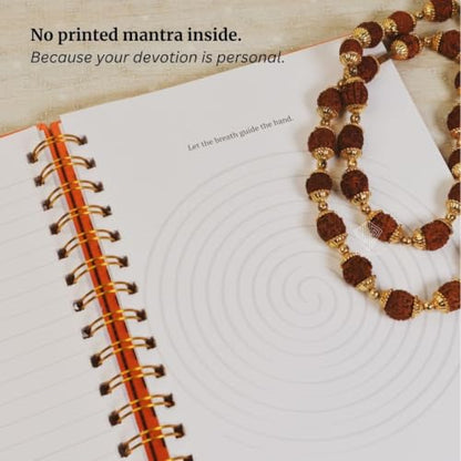 Vibha Designs Likhit Japa - Meditative Writing Practice Book | Mantra Writing Journal | 150 Pages | Premium Hardcover with Gold Detailing | Gift for ... Your Sadhna This Chaturmaas | 120 GSM Paper