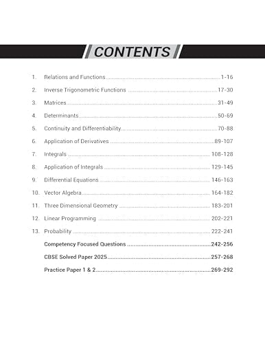 MTG CBSE Class 12 Chapterwise Question Bank Mathematics For 2027 Board Exam | Based on Latest CBSE Syllabus with 1300+ Questions