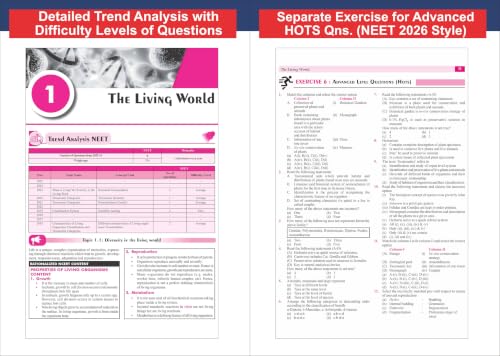 Disha 360 NCERT Biology with PYQs & Advanced Level Questions (HOTS) for NTA NEET (UG), CUET, Class 11/ 12 & Droppers 4th Edition | Detailed Theory with 6 Level of Practice Exercise | For NEET 2027