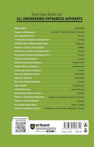 Arihant Classic Texts Series A Problem Book in Mathematical Analysis by GN Berman | Advanced Mathematics Book for JEE, IIT, Engineering Entrance and ... 2025 (Classic Texts Series for jee)