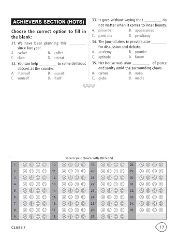 MTG International English Olympiad (IEO) Workbook Class 7 - Chapter-wise MCQs with Achievers Section - SOF Olympiad Books For 2026-27 Exam