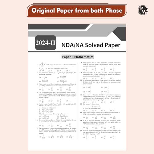 PW UPSC NDA/NA National Defence Academy Naval Academy 10 Previous Year Solved Papers 2019-2025 & 10 Mock Tests with 20 OMR Sheets For NDA Exams 2025-2026 [Paperback] PW