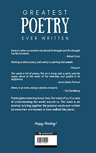 Greatest Poetry Ever Written