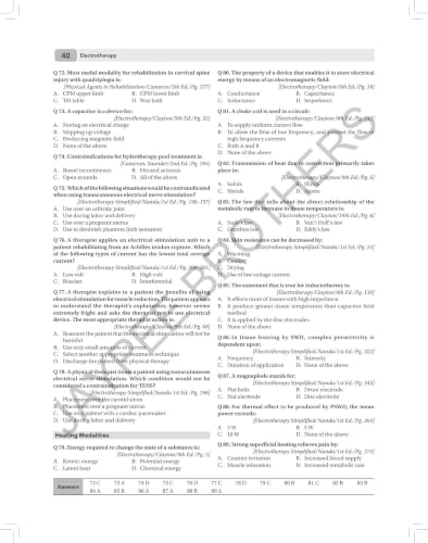 MCQs for Masters in Physiotherapy (MPT) Entrance Examination, 4/E for MPT Aspirants | 3200+ MCQs with Answers and 26 Model Papers | Exercise Therapy, Electrotherapy, and Biomechanics: 1