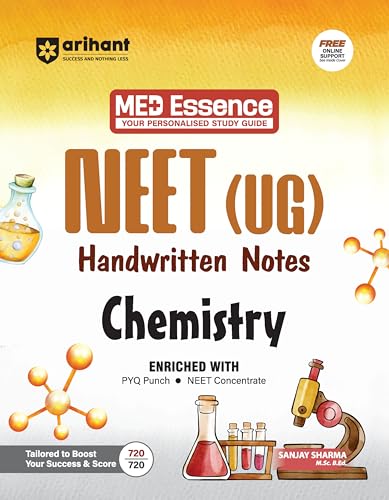 Arihant NEET (UG) Chemistry Handwritten Notes for Exam 2026 | Complete NEET Concentrate with PYQ Punch, MCQ Punch | First and Only NEET Targeted Handwritten Notes